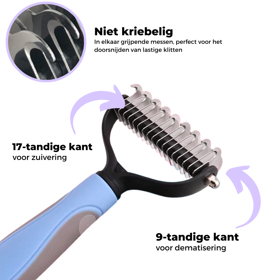 Blends-Borstel voor het verzorgen van huisdieren