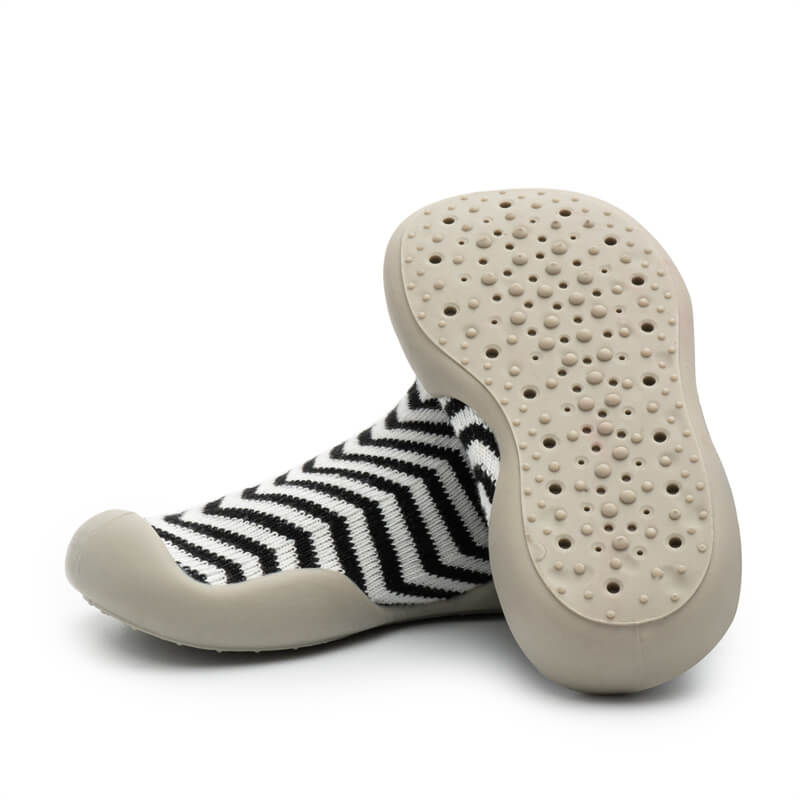 Zebra Stripe - Non-Slip Baby Shoe-Socks